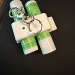 Chapstick Holder – 3-Bore Carry Rack with Keychain